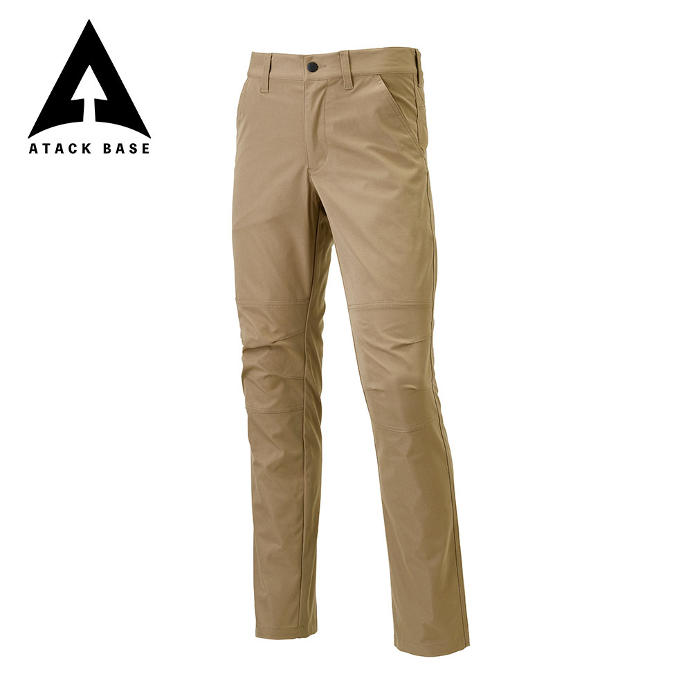 アタックベース 作業服 作業着 ズボン ストレッチ 作業ズボン パンツ カーゴパンツ ワークパンツ ストレッチパンツ チノパン ボトムス 軽量 黒 APEX WIN 19082 | アタックベース | 02