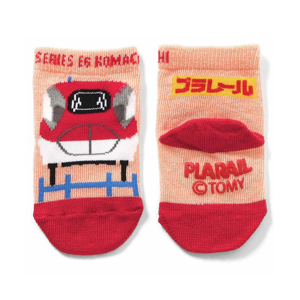 BIT'Z ビッツ プラレール コラボ ソックス キッズ 靴下 男の子 電車 新幹線 赤 ドクターイエロー かがやき こまち はやぶさ B454015 | BIT'Z | 03