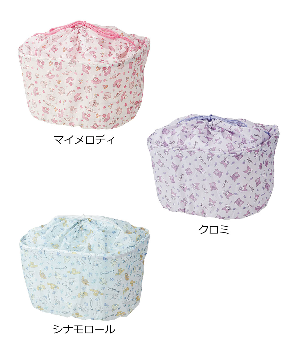 自転車用 前カゴ 巾着 カバー キャラクター 汚れ 防止 盗難対策 バスケットカバー サンリオ 撥水 シナモロール マイメロディ クロミ BBCV1 爆買 | スケーター | 06