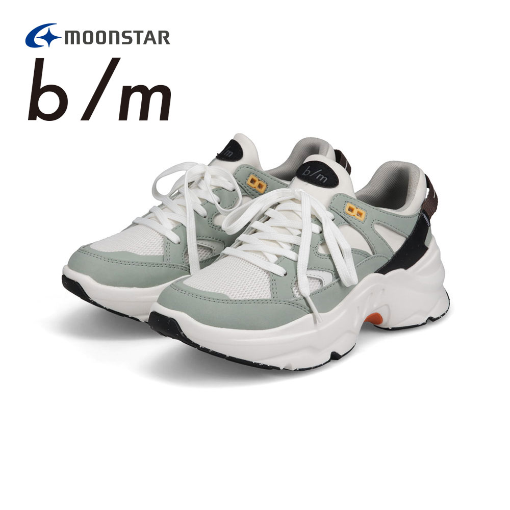 ムーンスター スニーカー レディース メンズ 厚底 ローカット 靴 黒 ブラック ベージュ グリーン 白 B/M 01 チャグ Moon star | b/m | 02