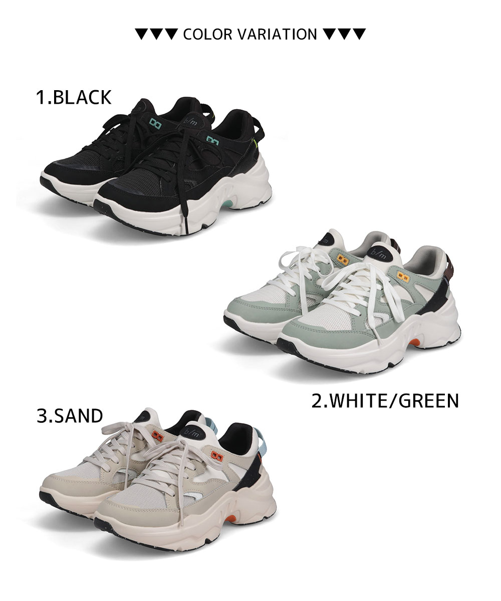 ムーンスター スニーカー レディース メンズ 厚底 ローカット 靴 黒 ブラック ベージュ グリーン 白 B/M 01 チャグ Moon star | b/m | 09