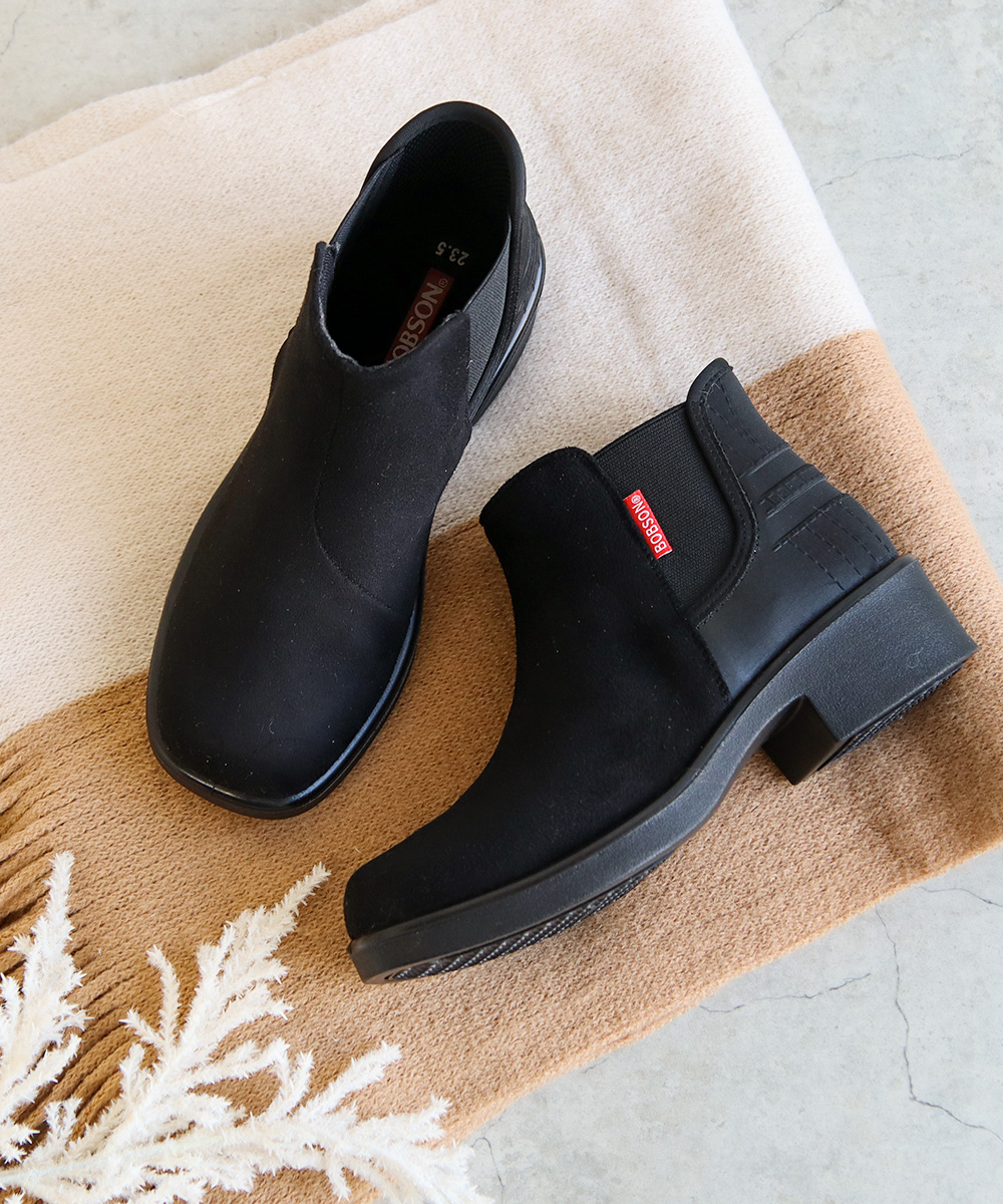 ボブソン サイド ゴア ブーツ レディース 軽量 蓄熱 歩きやすい 冬 あったか 防滑 通勤 滑りにくい シンプル カジュアル ショート 靴 シューズ 0109 BOBSON | BOBSON | 08