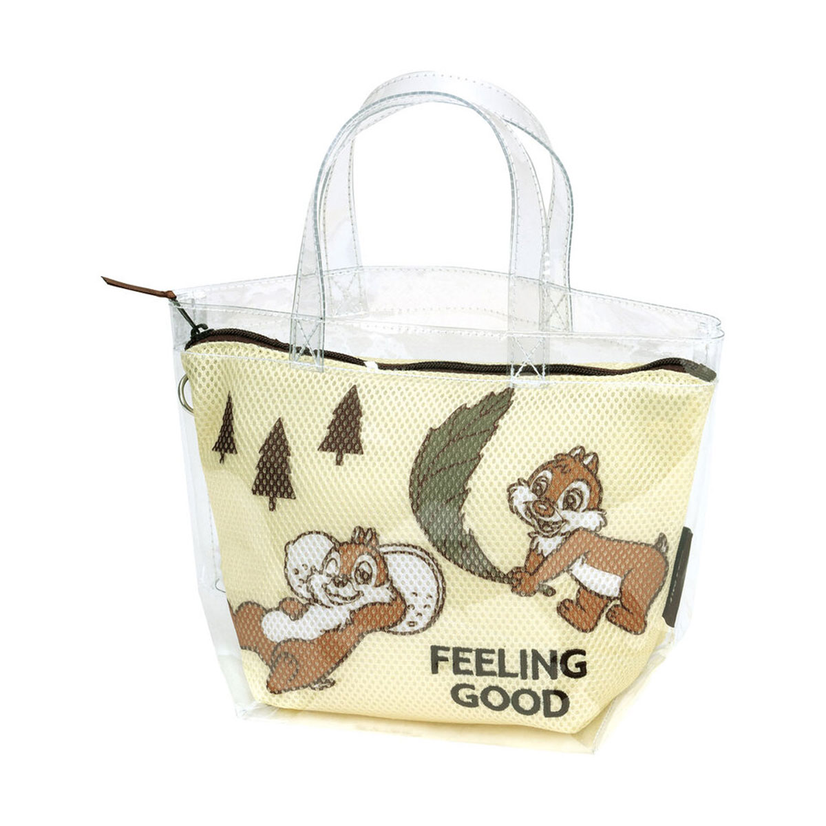 サウナバッグ スパ 温泉 クリア メッシュインナーポーチ付き 銭湯 お風呂 バスグッズ サ活 クロミ シナモロール はんぎょどん ミッキー BSMB1 | スケーター | 06