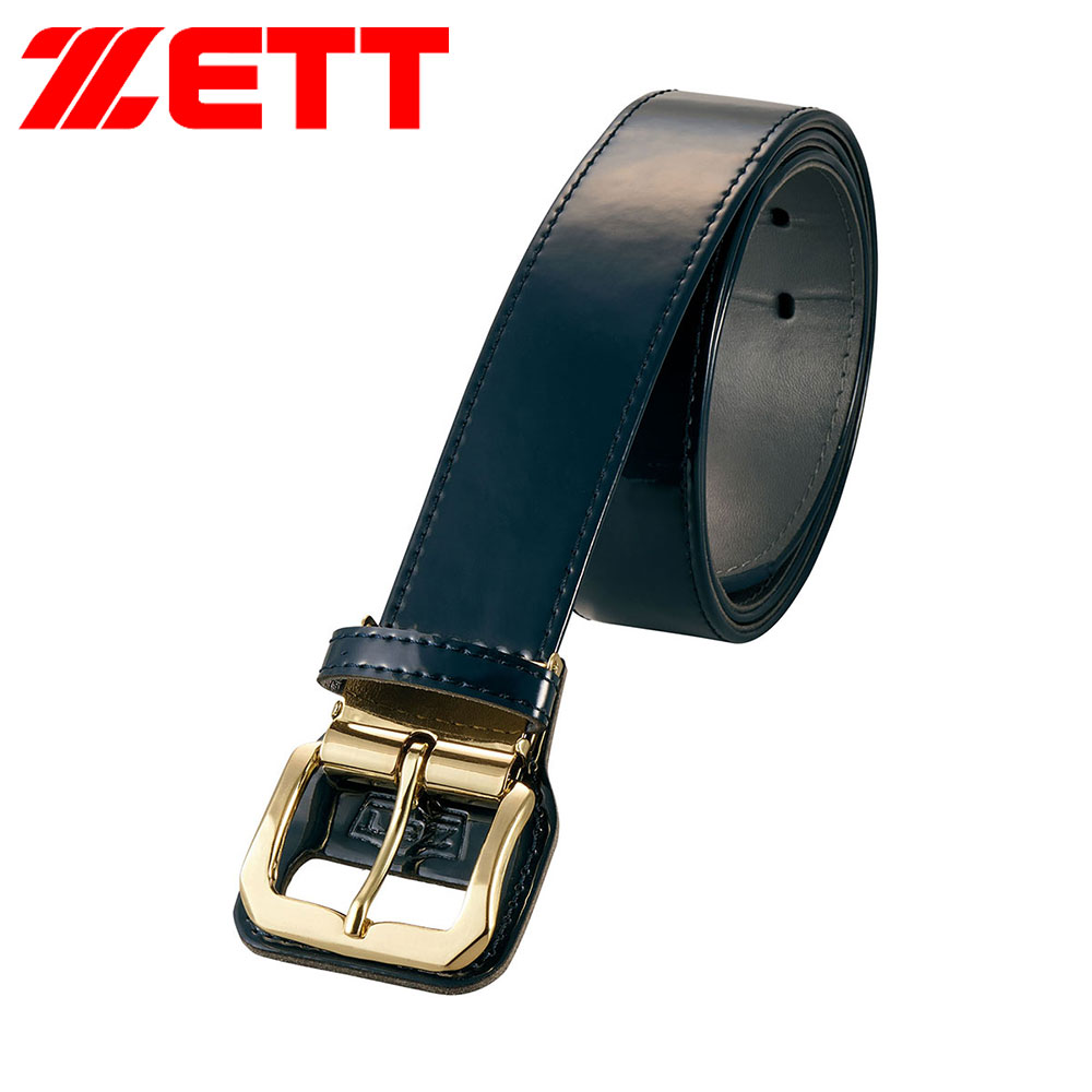 ゼット（ZETT） 野球 ベースボール ベルト エナメル ジュニア 黒 紺