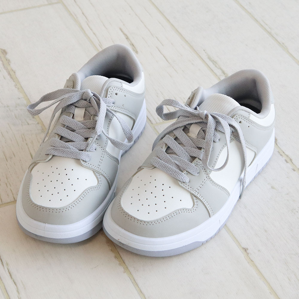 スニーカー レディース ローカット 学生 シューズ 靴 履きやすい 疲れにくい クッション インソール 女の子 スクール 大人 ジュニア 通学 通勤 C-024 | ブランド登録なし | 03