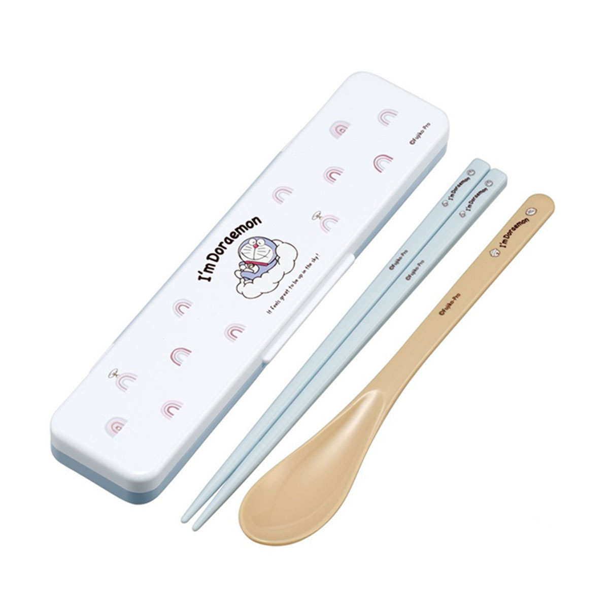 箸セット スプーン 抗菌 音が鳴りにくい お弁当 箸 18cm かわいい 箸ケース キャラクター 日本製 ランチグッズ おはしセット CCS3SAAG | スケーター | 09