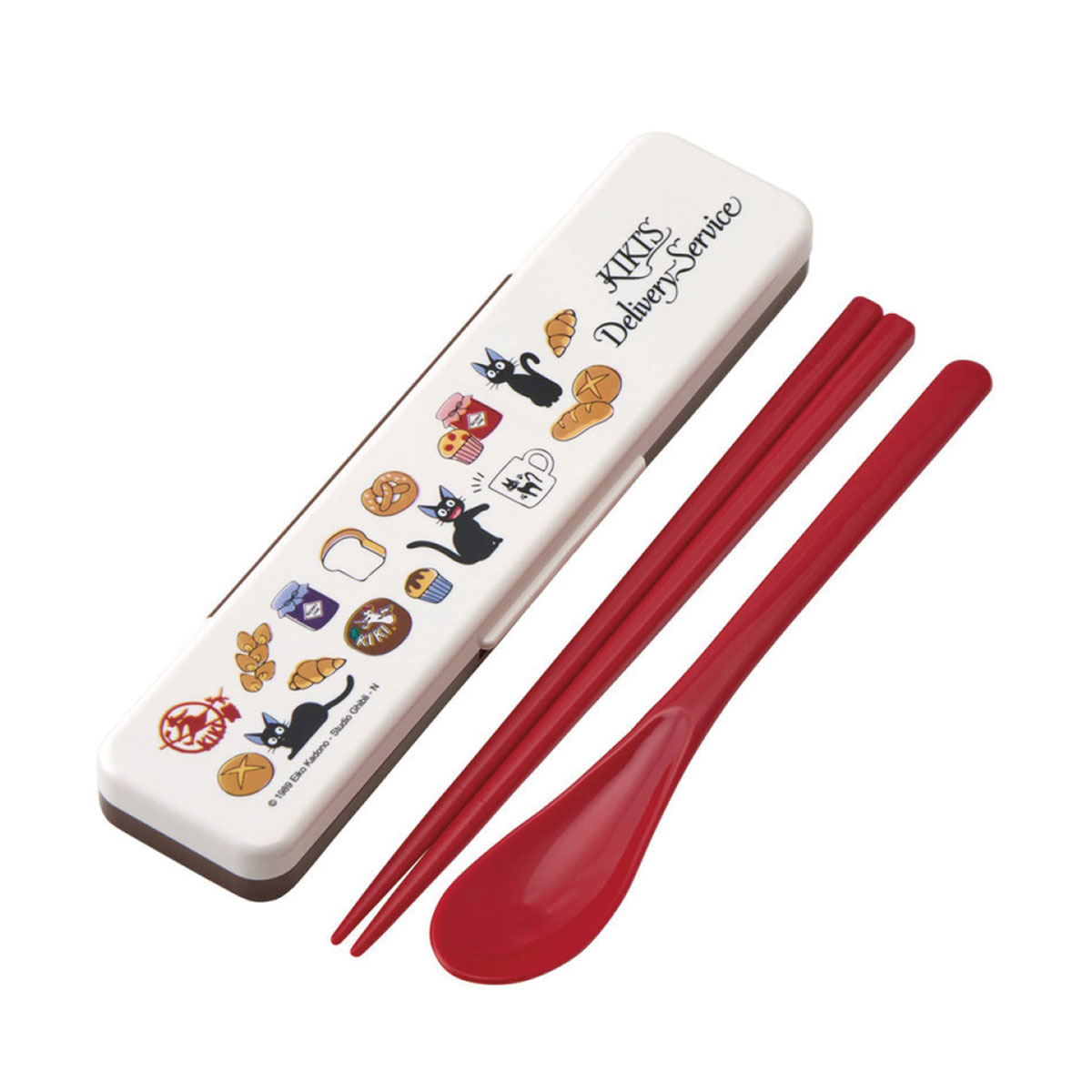 箸セット スプーン 抗菌 音が鳴りにくい お弁当 箸 18cm かわいい 箸ケース キャラクター 日本製 ランチグッズ おはしセット CCS3SAAG | スケーター | 14
