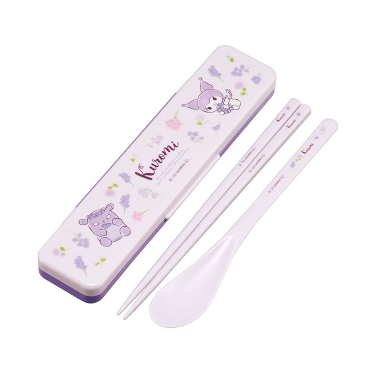 箸セット スプーン 抗菌 音が鳴りにくい お弁当 箸 18cm かわいい 箸ケース キャラクター 日本製 ランチグッズ おはしセット CCS3SAAG | スケーター | 04