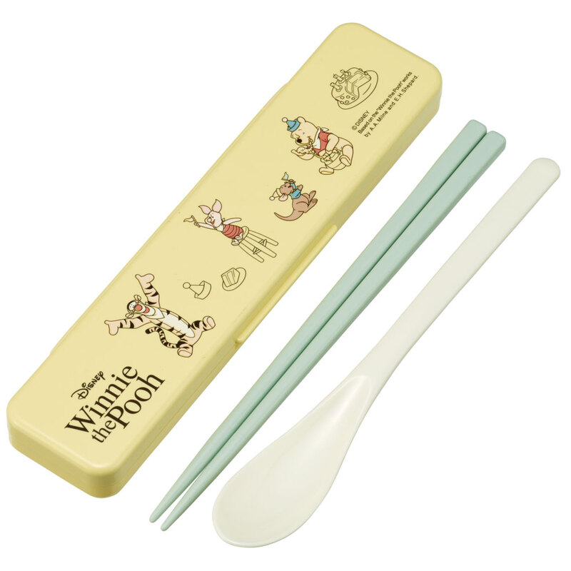 箸セット スプーン 抗菌 音が鳴りにくい お弁当 箸 18cm かわいい 箸ケース キャラクター 日本製 ランチグッズ おはしセット CCS3SAAG | スケーター | 02