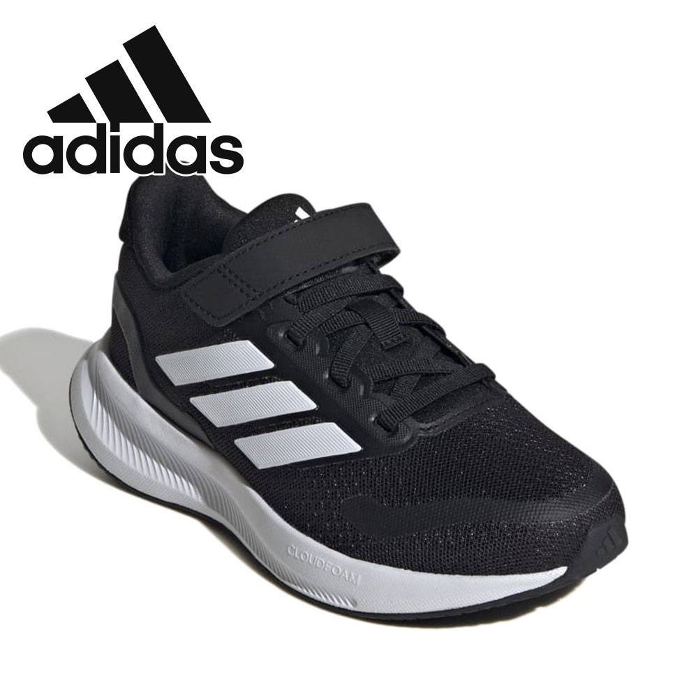 アディダス スニーカー 子供靴 コアファイト 5 キッズ ローカット シューズ ADIDAS CORE FAITO 5.0 EL C 17 黒 白 青 | adidas | 01