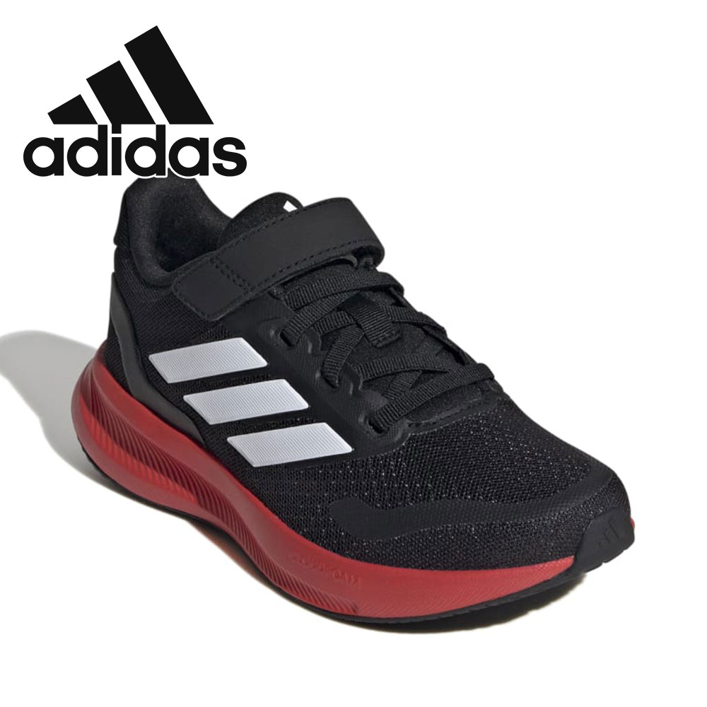 アディダス スニーカー 子供靴 コアファイト 5 キッズ ローカット シューズ ADIDAS CORE FAITO 5.0 EL C 17 黒 白 青 | adidas | 03