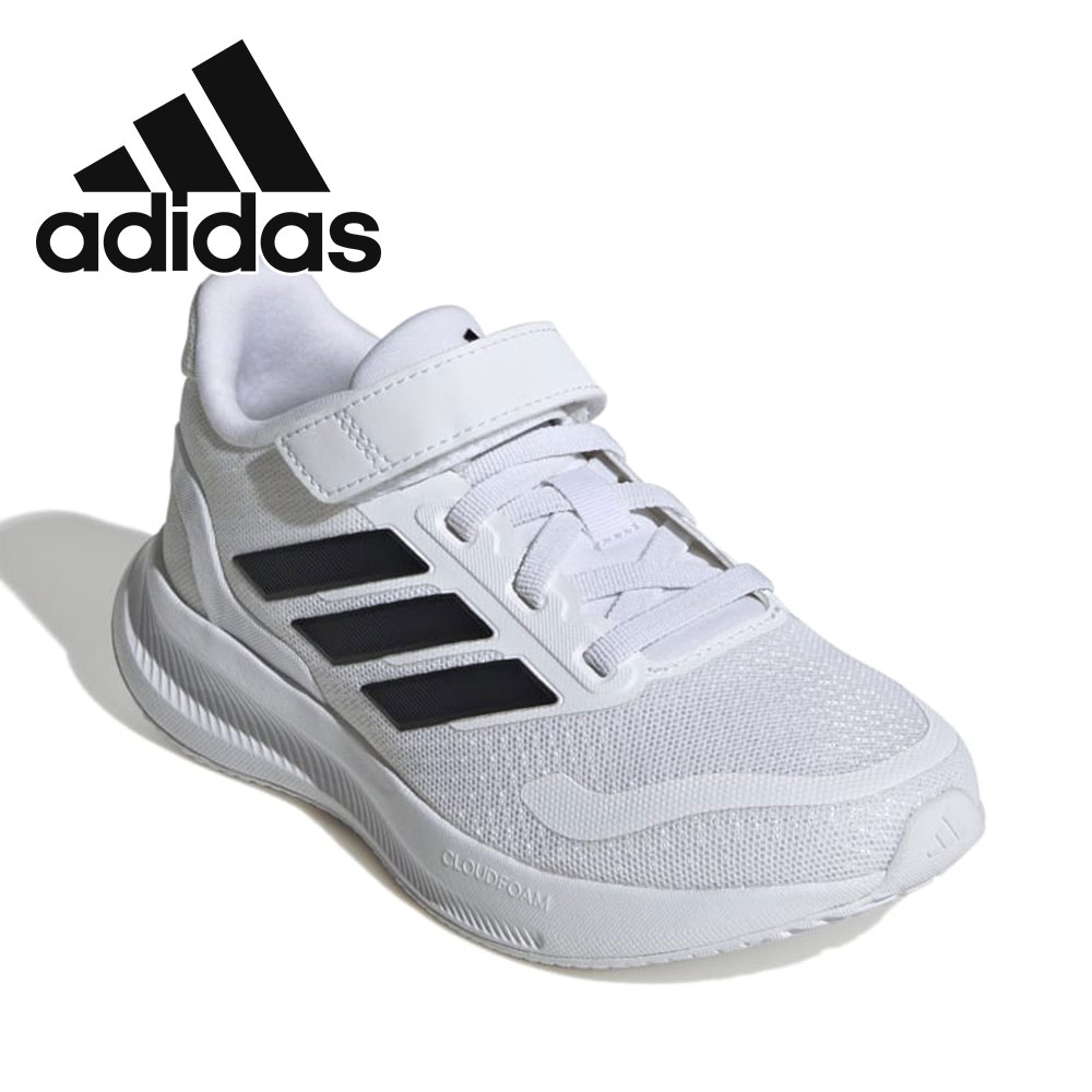 アディダス スニーカー 子供靴 コアファイト 5 キッズ ローカット シューズ ADIDAS CORE FAITO 5.0 EL C 17 黒 白 青 | adidas | 05