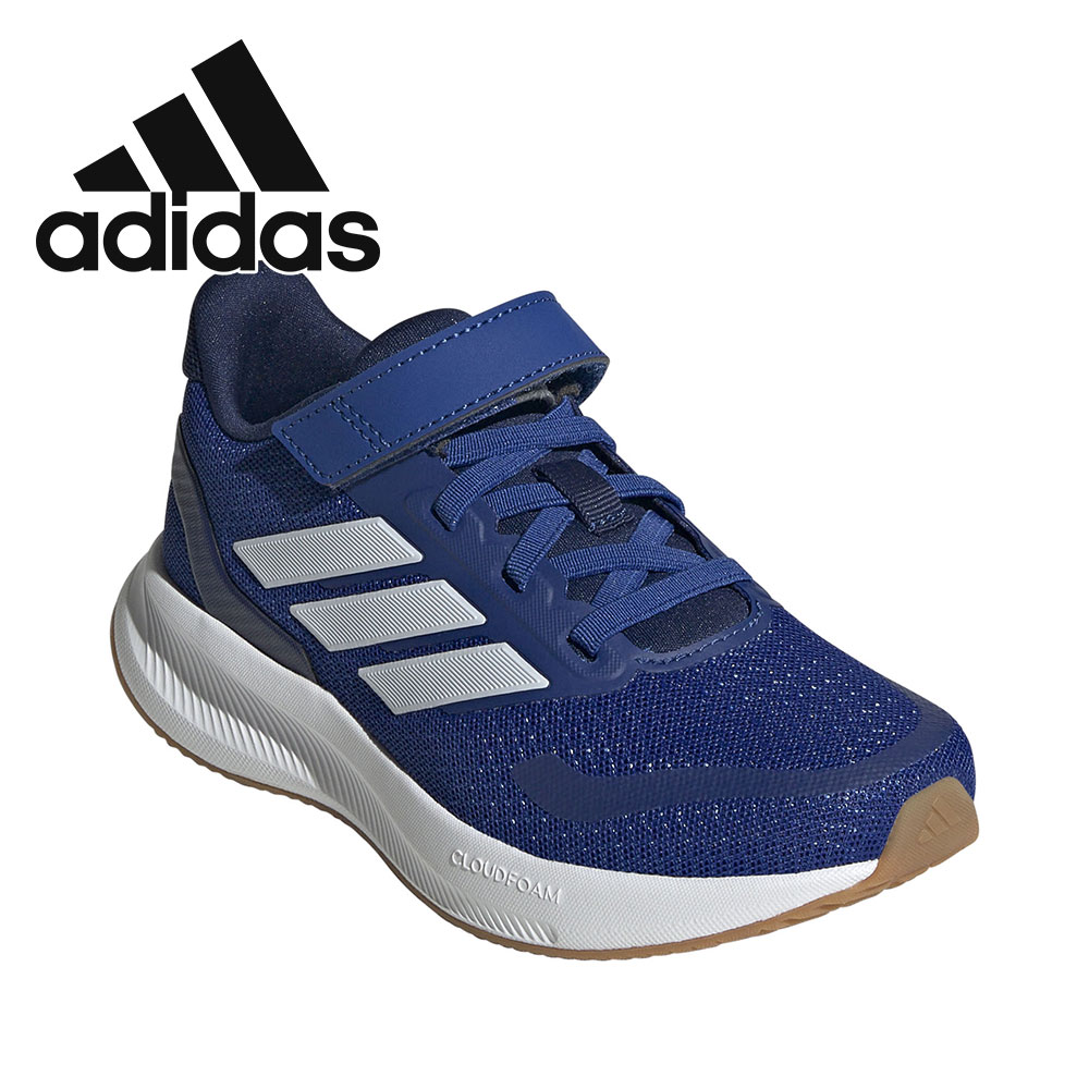 アディダス スニーカー 子供靴 コアファイト 5 キッズ ローカット シューズ ADIDAS CORE FAITO 5.0 EL C 17 黒 白 青 | adidas | 07