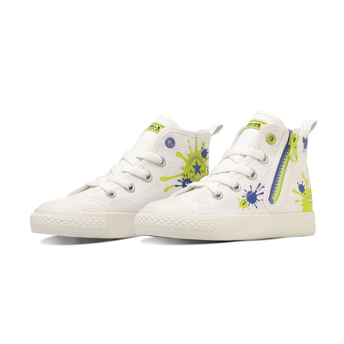 コンバース スニーカー ハイカット キッズ 子供靴 ファスナー 黒 ブラック ホワイト チャイルド オールスター スプラトゥーン3 converse | CONVERSE | 02