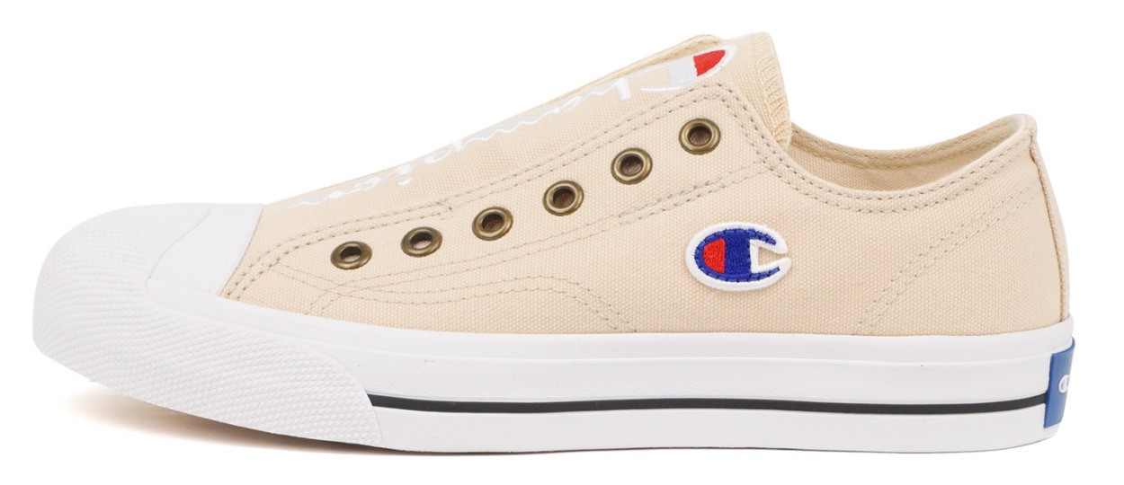 Seal限定商品 チャンピオン スリッポン レディース スニーカー 軽量 紐なしスニーカー レディース ローカットスニーカー メンズ 白 ジュニア 通勤 通学 カジュアル 靴 キャンバス ストリート 小さいサイズ 大きいサイズ ジュニア ベージュ カーキ カラフル Lc037 送料