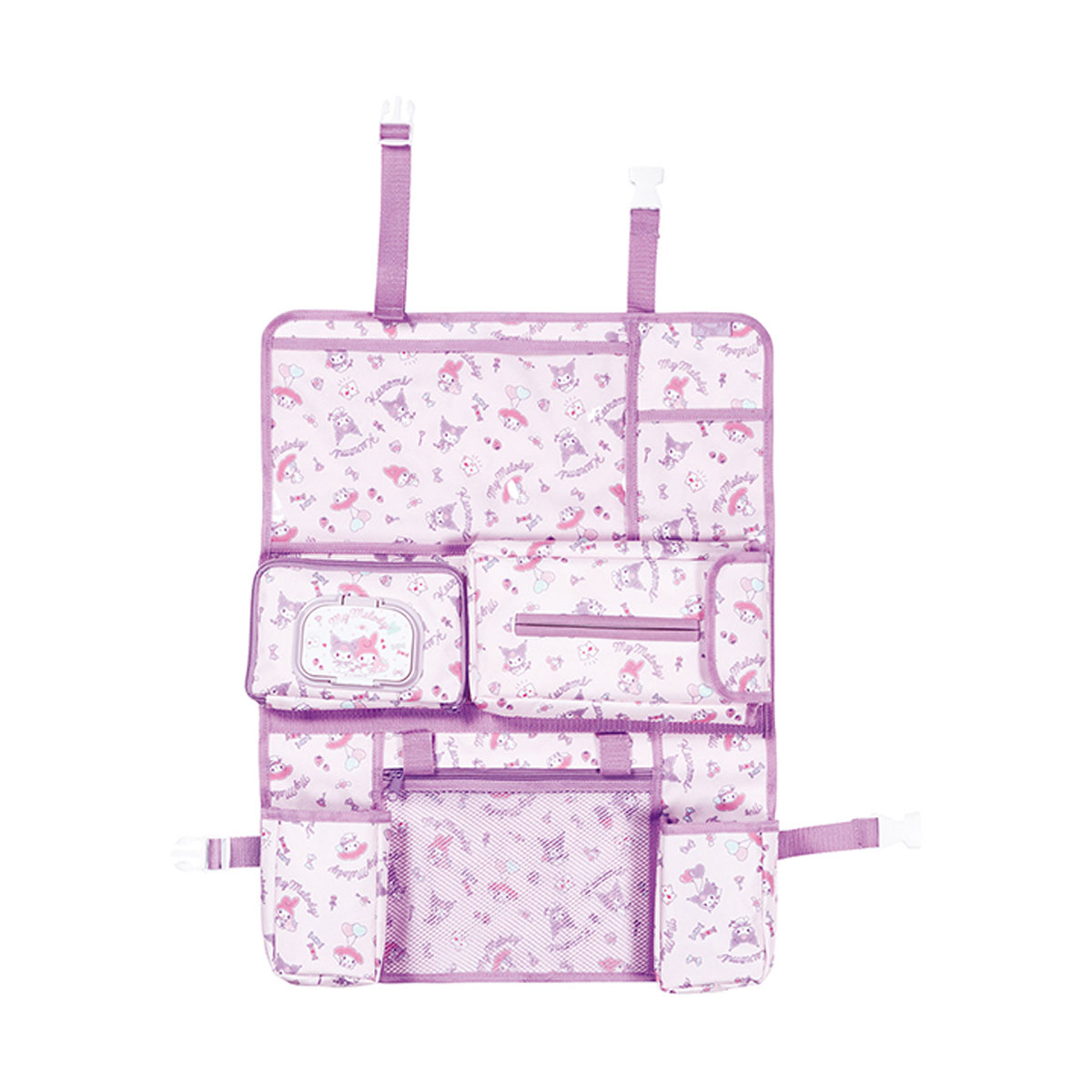 シートバックポケット 車 車内 収納 ポケット 子供 カー用品 キャラクター マイメロディ クロミ ピカチュウ ドラえもん くまのがっこう CSBP1 | スケーター | 01