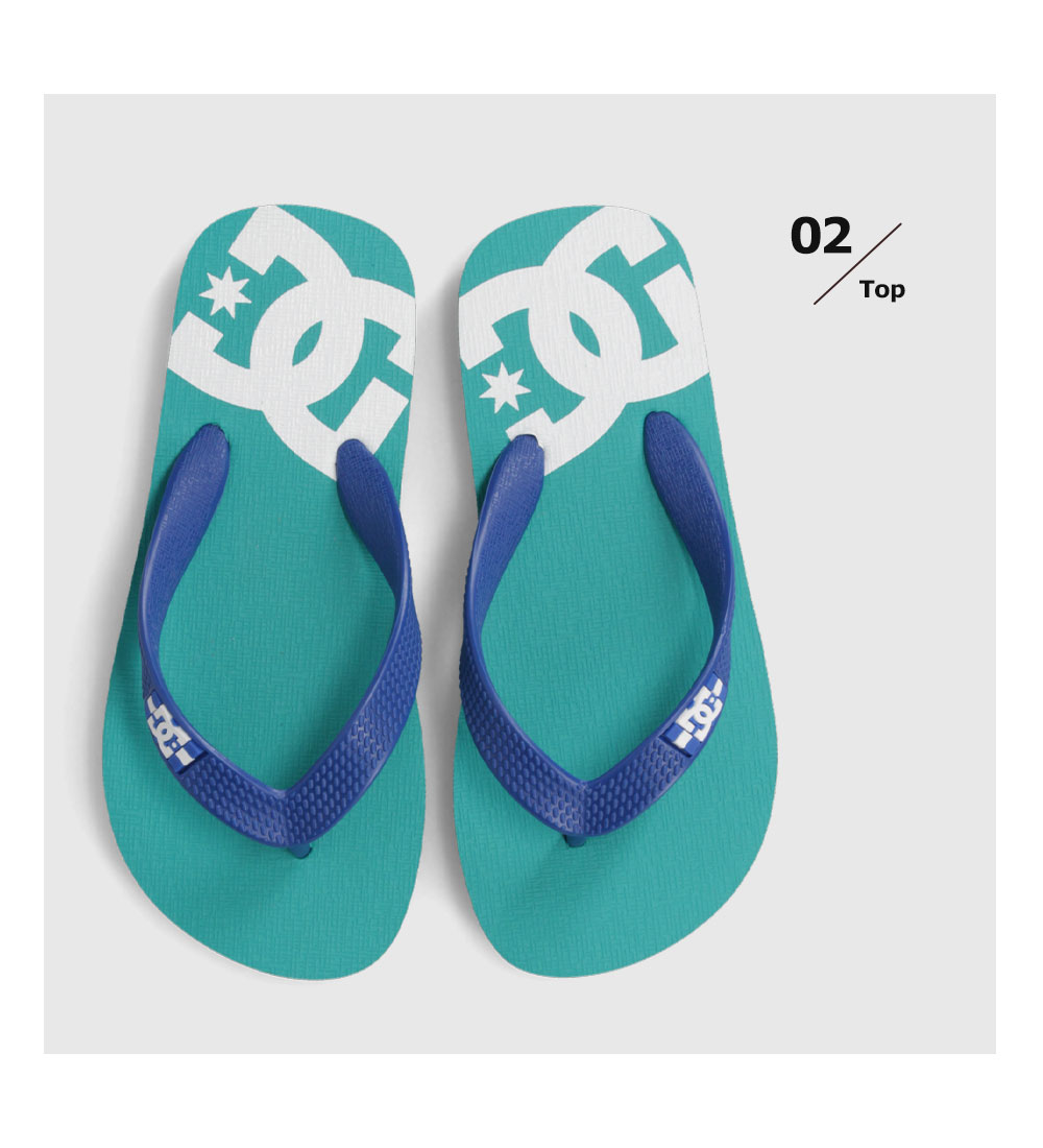 ディーシー ビーチサンダル キッズ ジュニア レディース 男の子 女の子 おしゃれ ぺたんこ サンダル トングサンダル SPRAY DK231015 | DC SHOES | 07