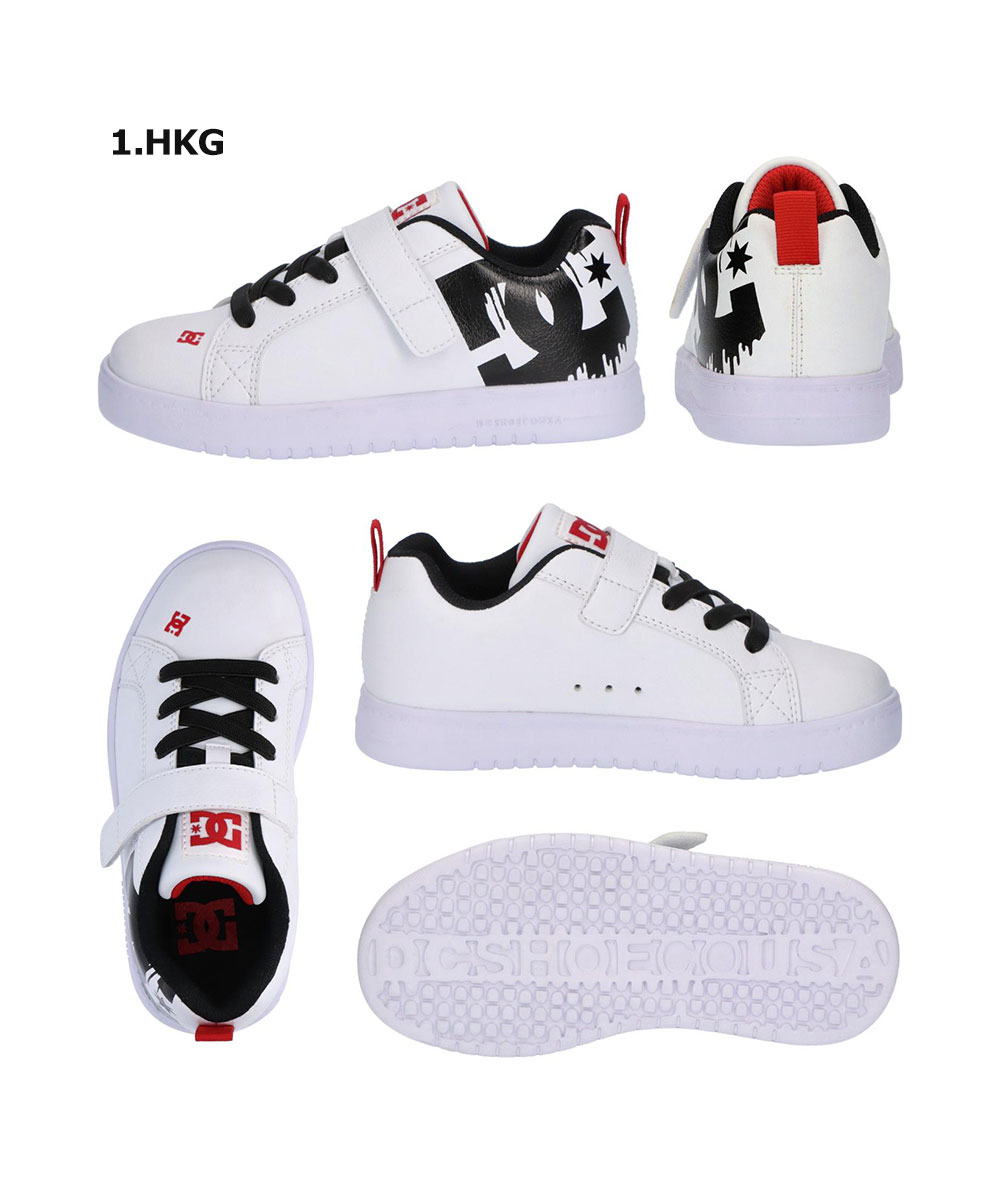 ディーシーシューズ キッズ スニーカー 子供靴 男の子 ジュニア ベルクロ マジックテープ カジュアル スポーティ ビッグロゴ DC DK244602 | DC SHOES | 04