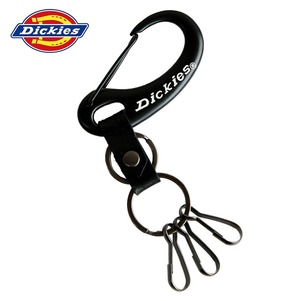 DICKIES キーリング カラビナ フック キーホルダー 3連 本革 メンズ レディース ブランド ブラック レッド ネイビー イエロー シルバー DS054NC ディッキーズ | Dickies | 01