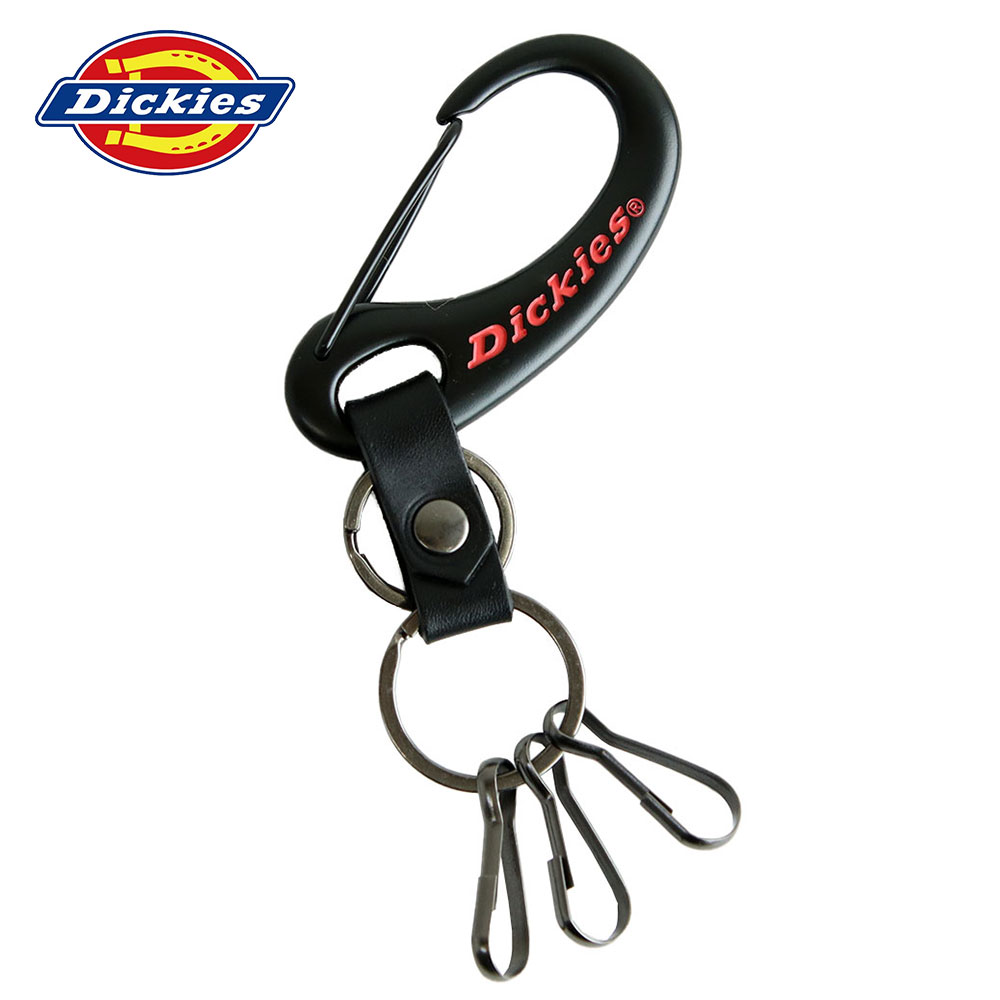 DICKIES キーリング カラビナ フック キーホルダー 3連 本革 メンズ レディース ブランド ブラック レッド ネイビー イエロー シルバー DS054NC ディッキーズ | Dickies | 02