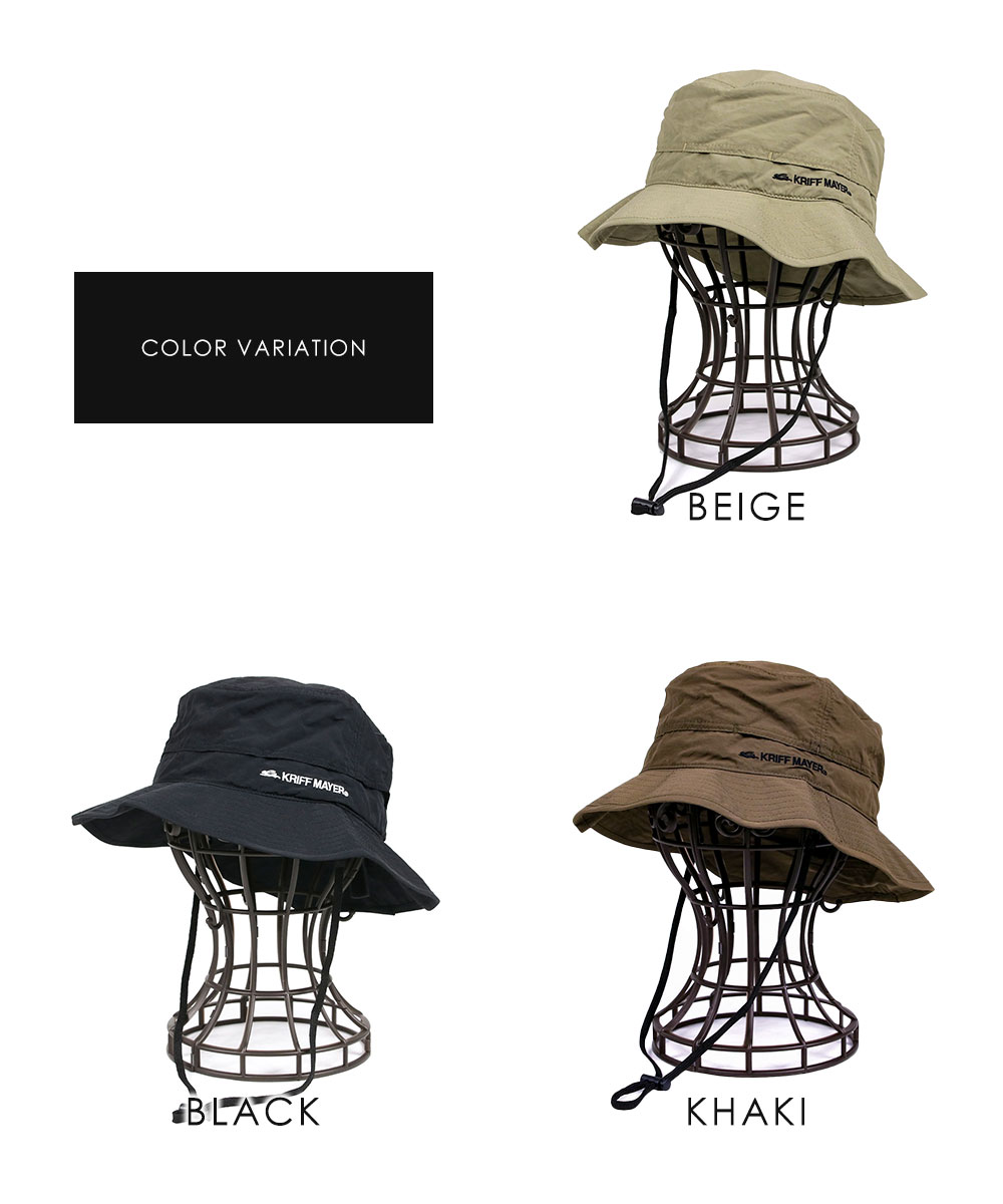 クリフメイヤー 帽子 アウトドアハット メンズ レディース サンシェード付き サファリハット フェス キャンプ ブラック ベージュ カーキ 1560 | KRIFF MAYER | 10