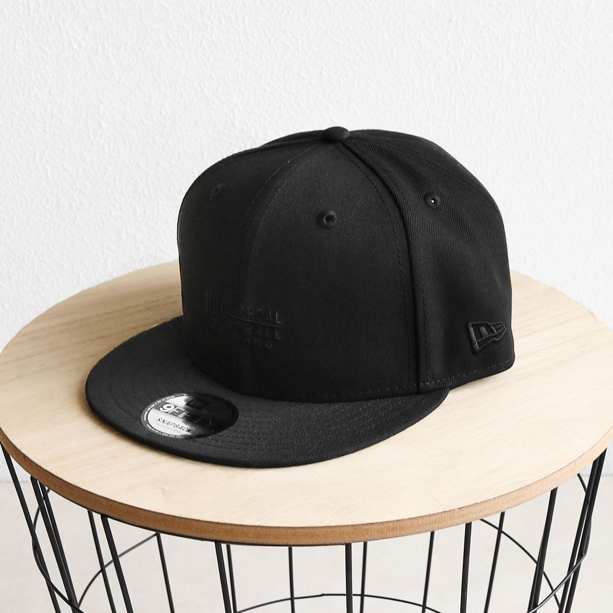 ユニバーサルオーバーオール ニューエラ キャップ 男女兼用 帽子 黒 ブラック UO UNIVERSAL OVERALL NEWERA ds1594 | UNIVERSAL OVERALL | 01