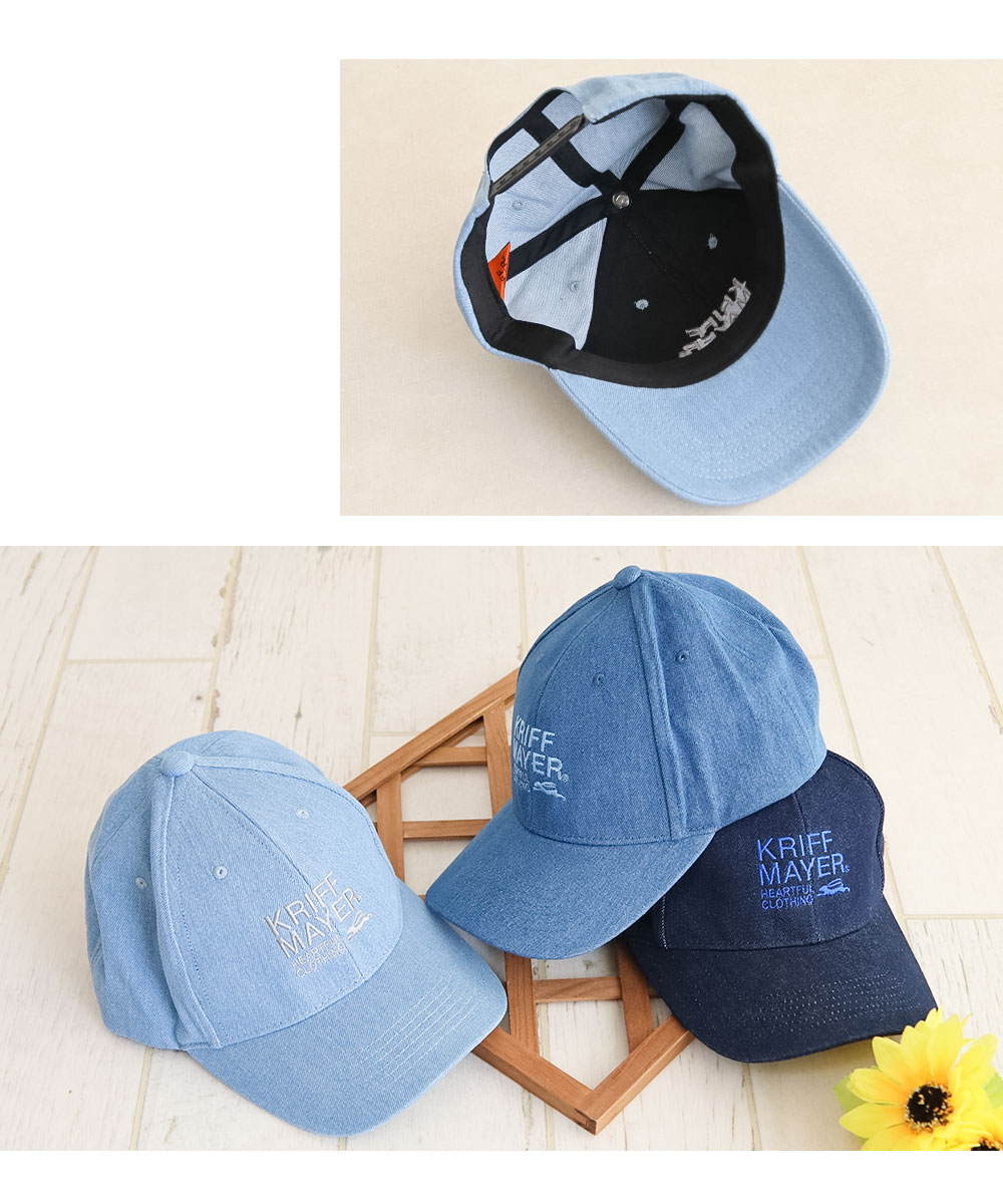 クリフメイヤー レディース メンズ 帽子 キャップ デニム UV対策 小顔効果 紫外線対策 春 刺繍 ロゴ CAP ロークラウンキャップ ds1729 爆買 | KRIFF MAYER | 07
