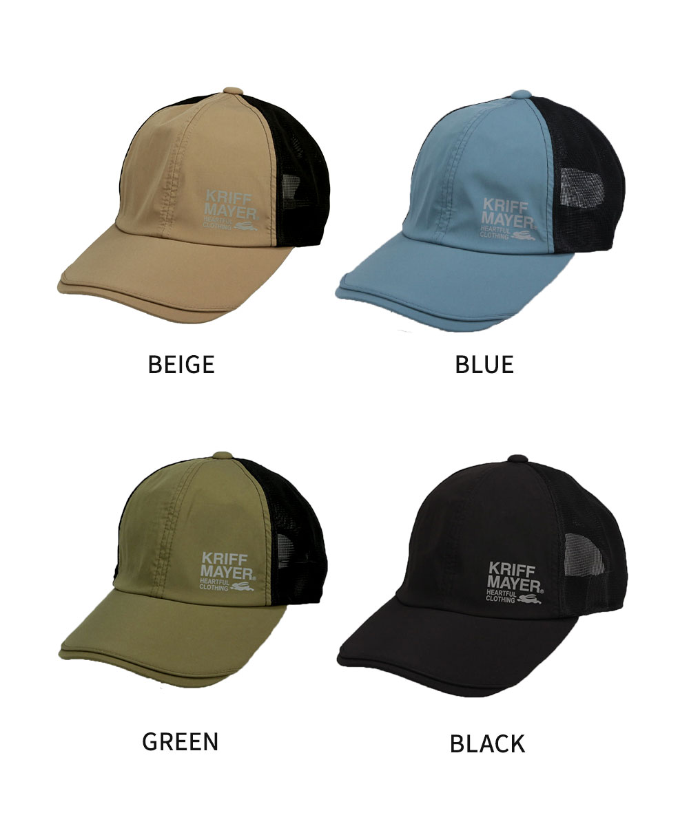 クリフメイヤー メンズ 帽子 レディース 撥水 メッシュキャップ ロゴ 黒 ブラック ベージュ ブルー グリーン KRIFF MAYER ds1783 爆買 | KRIFF MAYER | 09