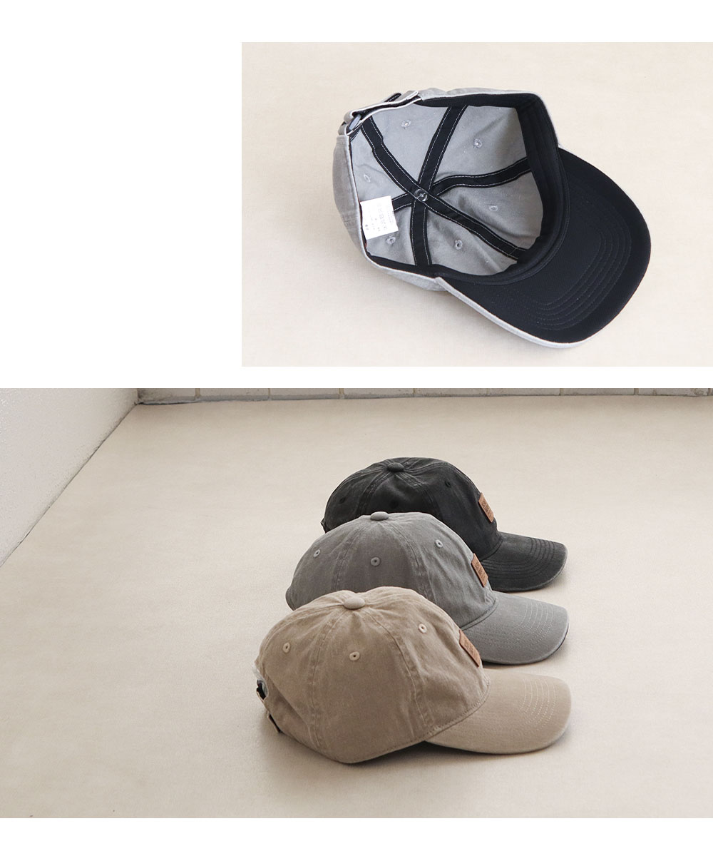 クリフメイヤー メンズ 帽子 レディース ブランド UV対策 ワンウォッシュ ラウンディッシュキャップ 黒 ロゴ KRIFF MAYER ds1784 爆買 | KRIFF MAYER | 07