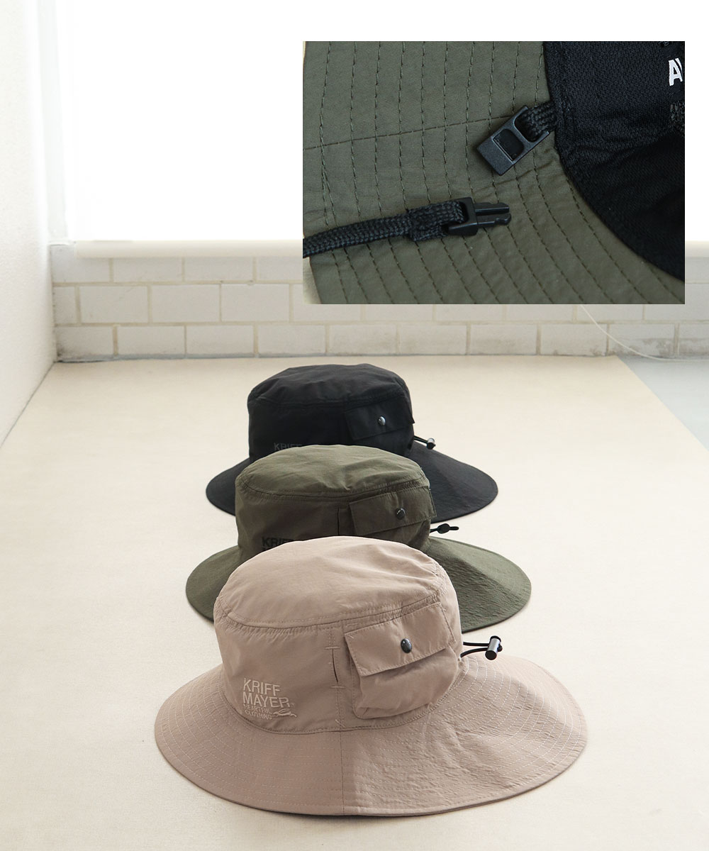 クリフメイヤー アシンメトリー ブリムハット メンズ レディース 帽子 撥水 黒 ブラック ベージュ グリーン KRIFF MAYER ds1792 爆買 | KRIFF MAYER | 07