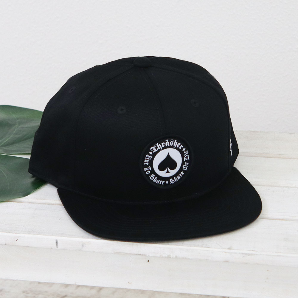 スラッシャー ベースボールキャップ メンズ ブランド 帽子 レディース フラットバイザー ローキャップ ツイルキャップ THRASHER ds1799 爆買 | THRASHER | 01