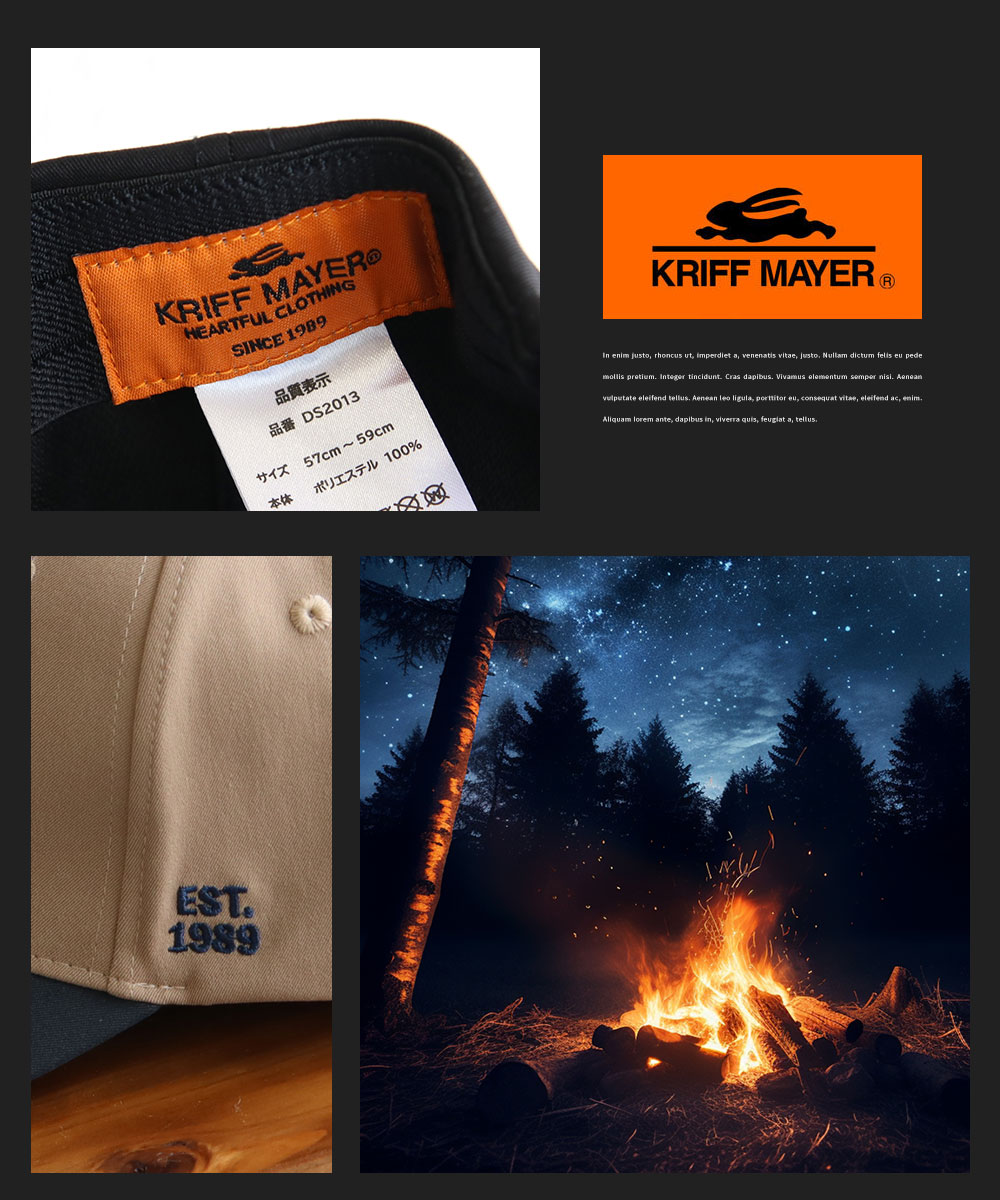 クリフメイヤー キャップ メンズ レディース おしゃれ UV アウトドア カジュアル 帽子 ブラック ベージュ KRIFF MAYER ds2013 | KRIFF MAYER | 07