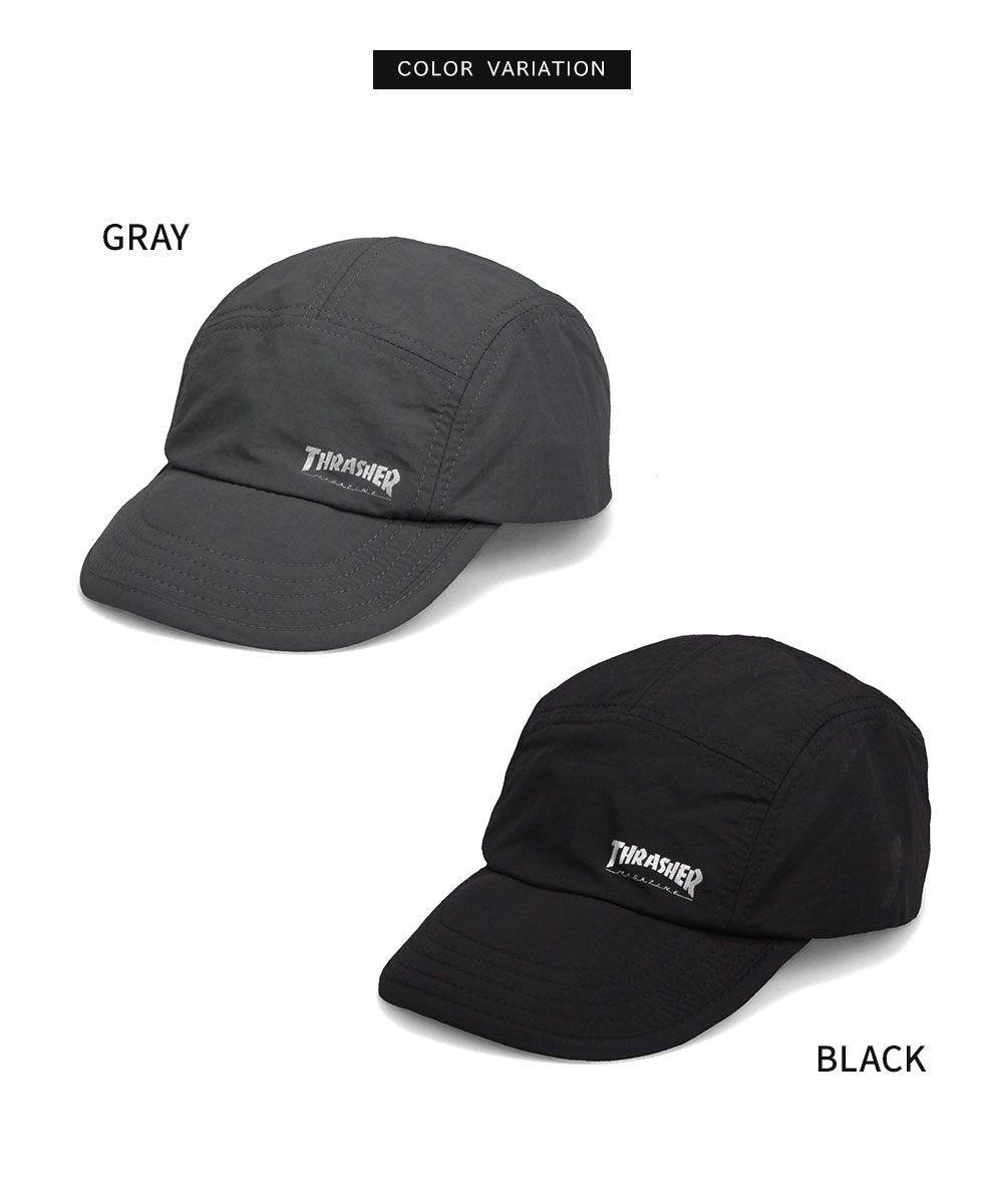 スラッシャー ジェットキャップ ナイロン メンズ レディース 撥水 軽量 UVカット 黒 ブラック グレー THRASHER ds2279 爆買 | THRASHER | 07