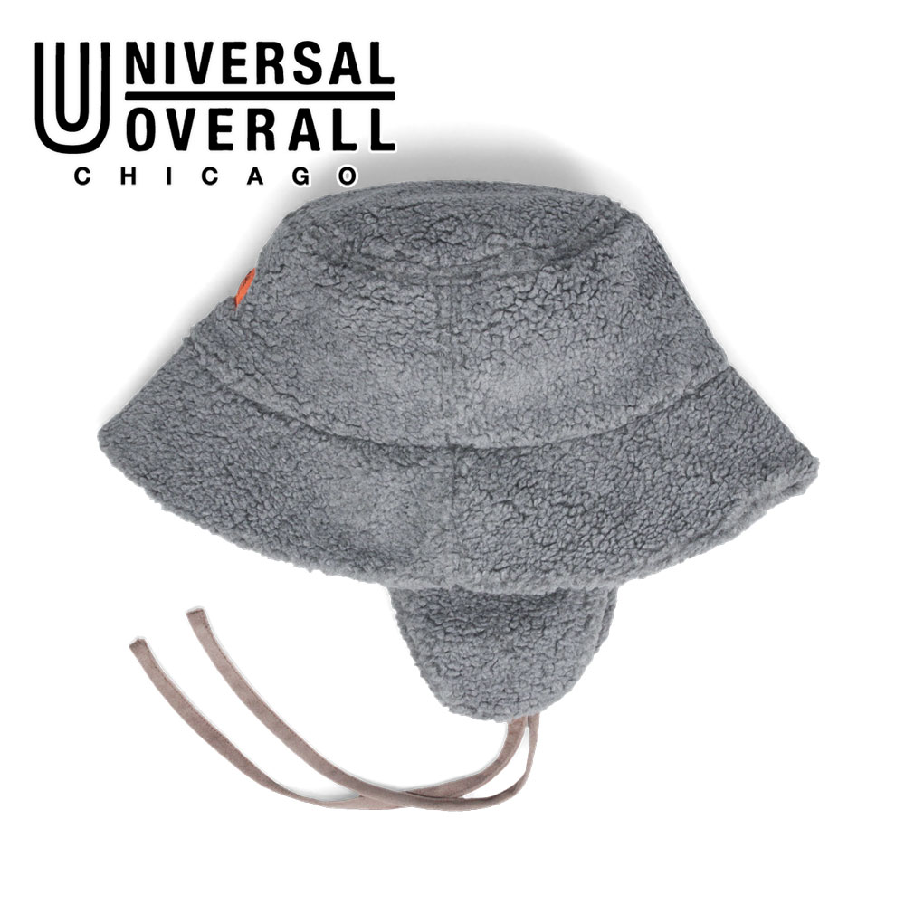 ユニバーサルオーバーオール バケットハット 2way ボア 帽子 ファスナー 秋 冬 ロゴ 白 UNIVERSAL OVERALL UO dw1714 爆買 | UNIVERSAL OVERALL | 02