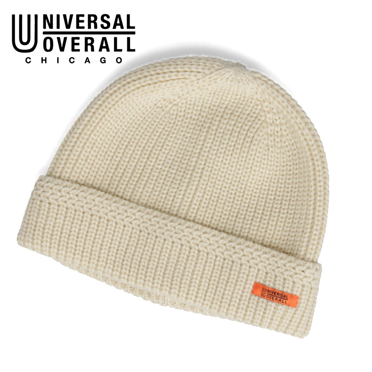 ユニバーサルオーバーオール ニット帽 メンズ レディース アウトドア  ショート黒 ブラック UNIVERSAL OVERALL UO dw1723 | UNIVERSAL OVERALL | 01