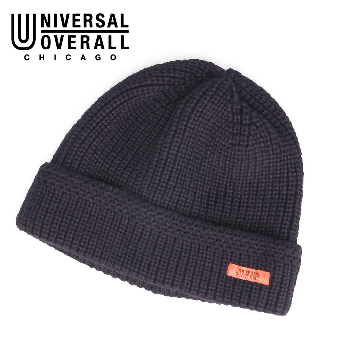 ユニバーサルオーバーオール ニット帽 メンズ レディース アウトドア  ショート黒 ブラック UNIVERSAL OVERALL UO dw1723 | UNIVERSAL OVERALL | 04