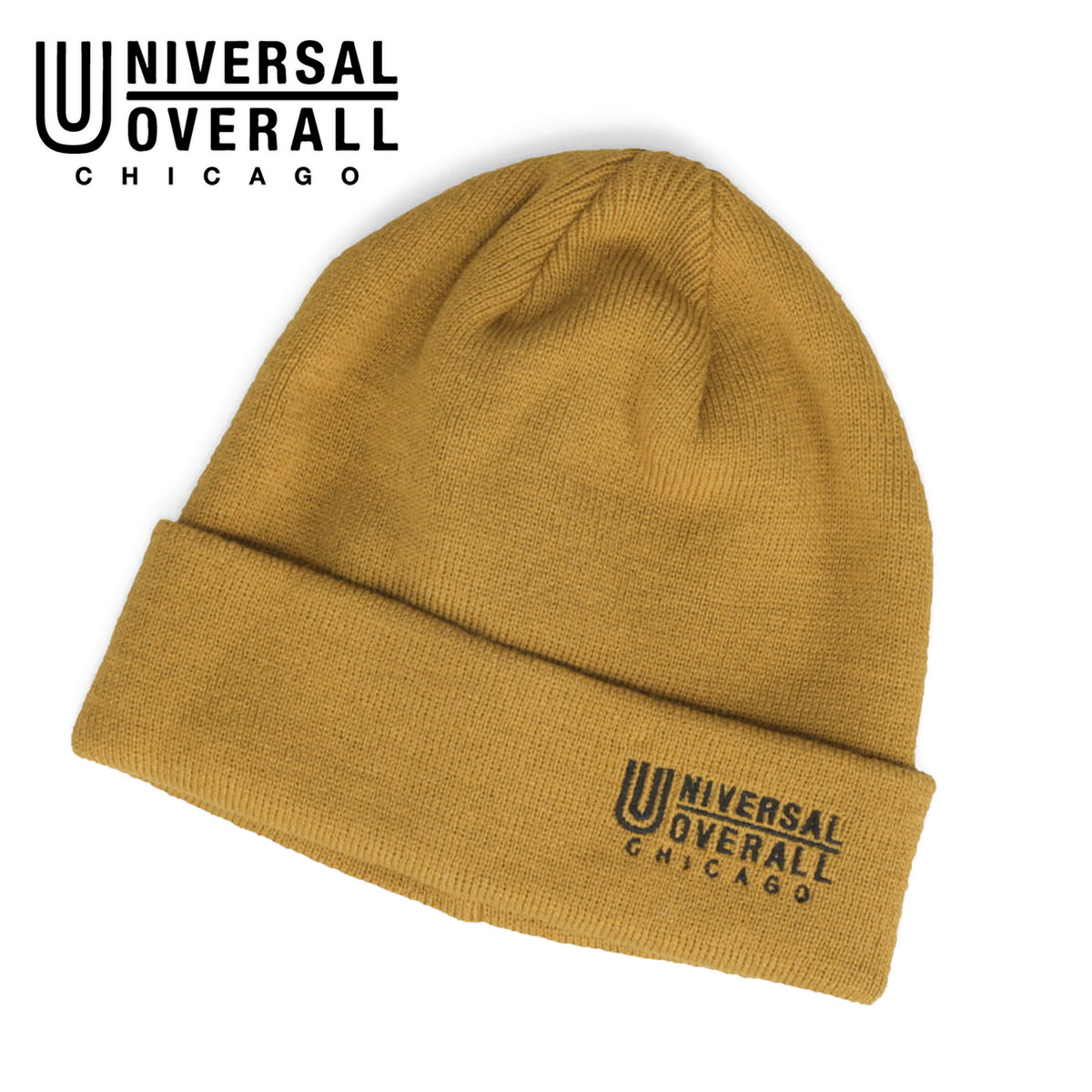 ユニバーサルオーバーオール ニット帽 メンズ レディース 無地 アウトドア キャンプ 黒 UNIVERSAL OVERALL UO dw1724 | UNIVERSAL OVERALL | 01
