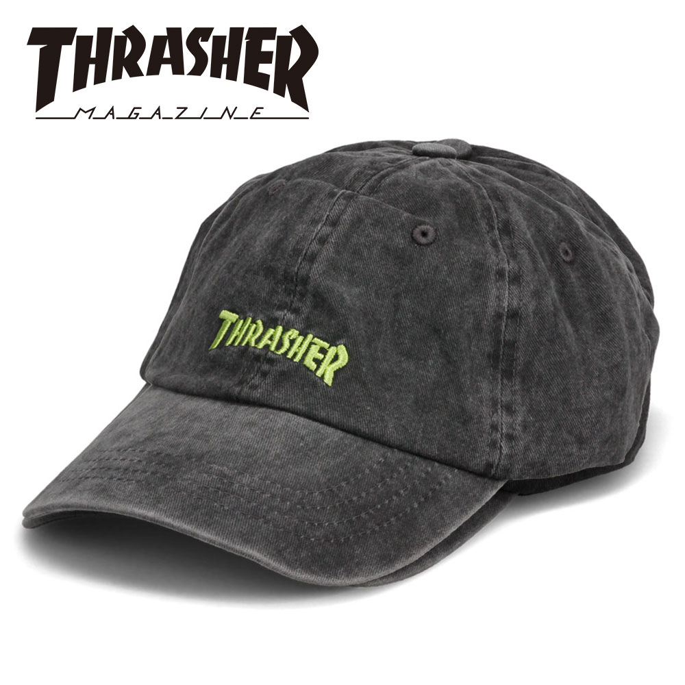 スラッシャー キャップ メンズ レディース おしゃれ サイズ調整 ユーズド ヴィンテージライク カーブドバイザー ベースボール 帽子 THRASHER 爆買 | THRASHER | 02