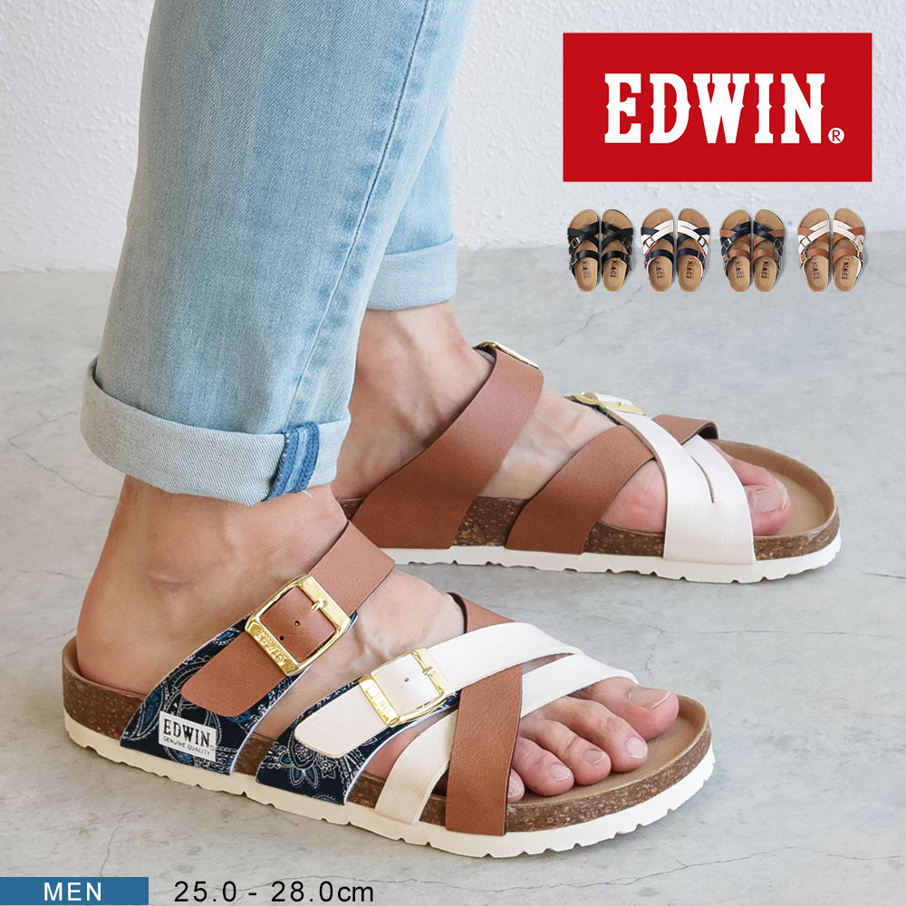 EDWIN エドウィン コンフォートサンダル メンズ おしゃれ