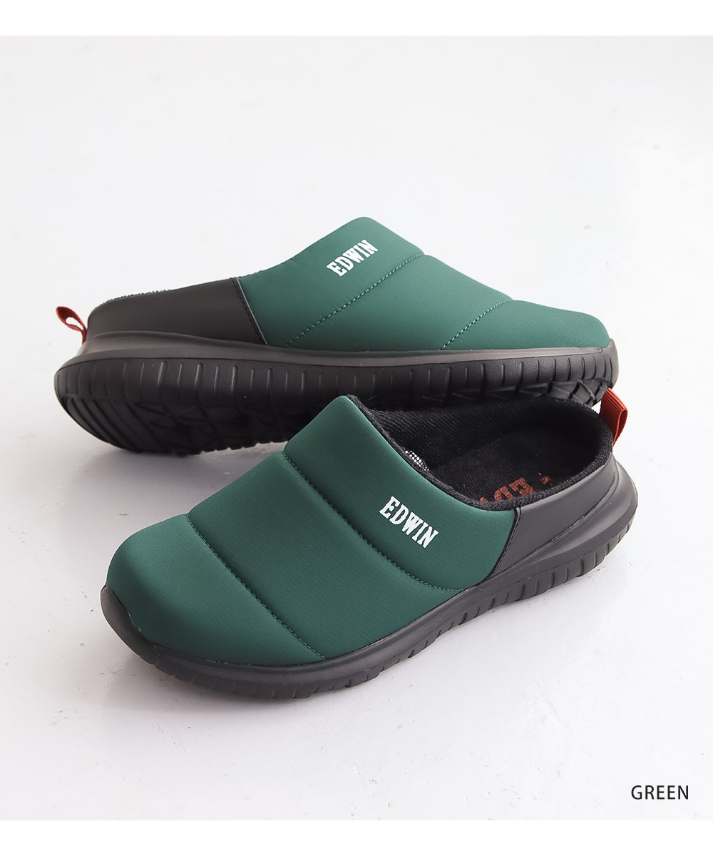 EDWIN エドウィン レディース クロッグ サンダル クロッグシューズ サボ つっかけ スリッパ 保温 アルミ 軽量 ワンマイルシューズ 9484 爆買 | EDWIN | 18