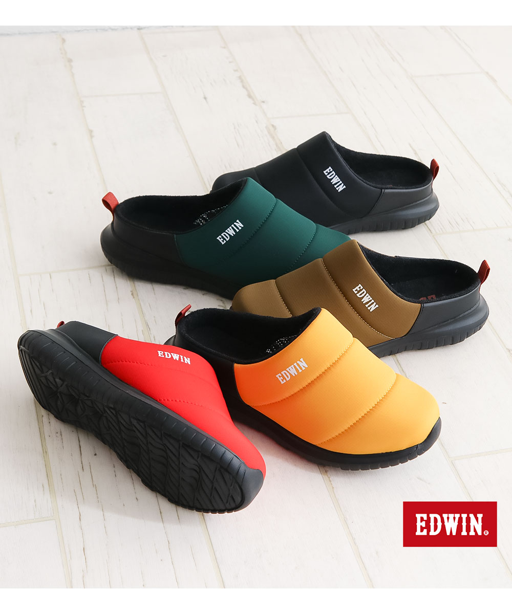 EDWIN エドウィン レディース クロッグ サンダル クロッグシューズ サボ つっかけ スリッパ 保温 アルミ 軽量 ワンマイルシューズ 9484 爆買 | EDWIN | 09