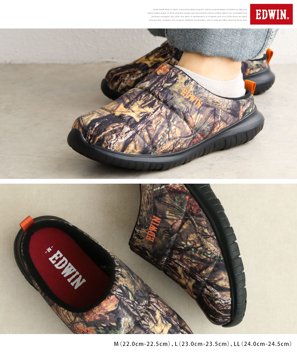 EDWIN エドウィン レディース クロッグ サンダル  保温 アルミ 室内 ワンマイルシューズ アウトドア キャンプ 冬サンダル 冬サン 9487 | EDWIN | 07