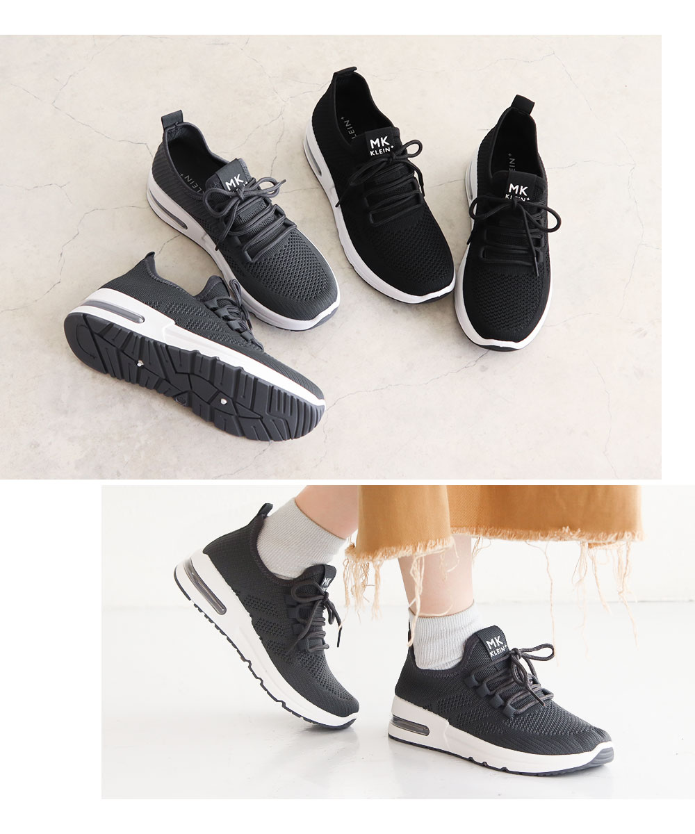 ⭐️新品　LISA VICKY ブラック メッシュスニーカー エムケー ミッシェルクラン スニーカー レディース メッシュ