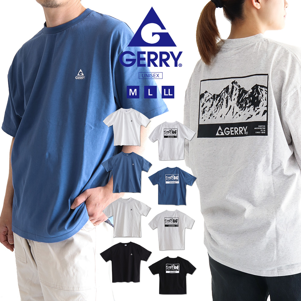 GERRY（ジェリー） tシャツ 半袖 綿100% オーバーサイズ クルーネック