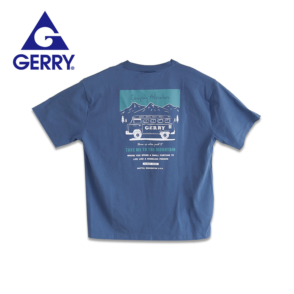 ジェリー tシャツ 半袖 綿100% オーバーサイズ クルーネック バックプリント ホワイト ブラック ブルー グレー ge25su10 gerry | GERRY | 02