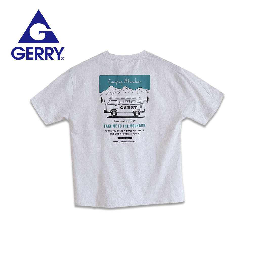 ジェリー tシャツ 半袖 綿100% オーバーサイズ クルーネック バックプリント ホワイト ブラック ブルー グレー ge25su10 gerry | GERRY | 03