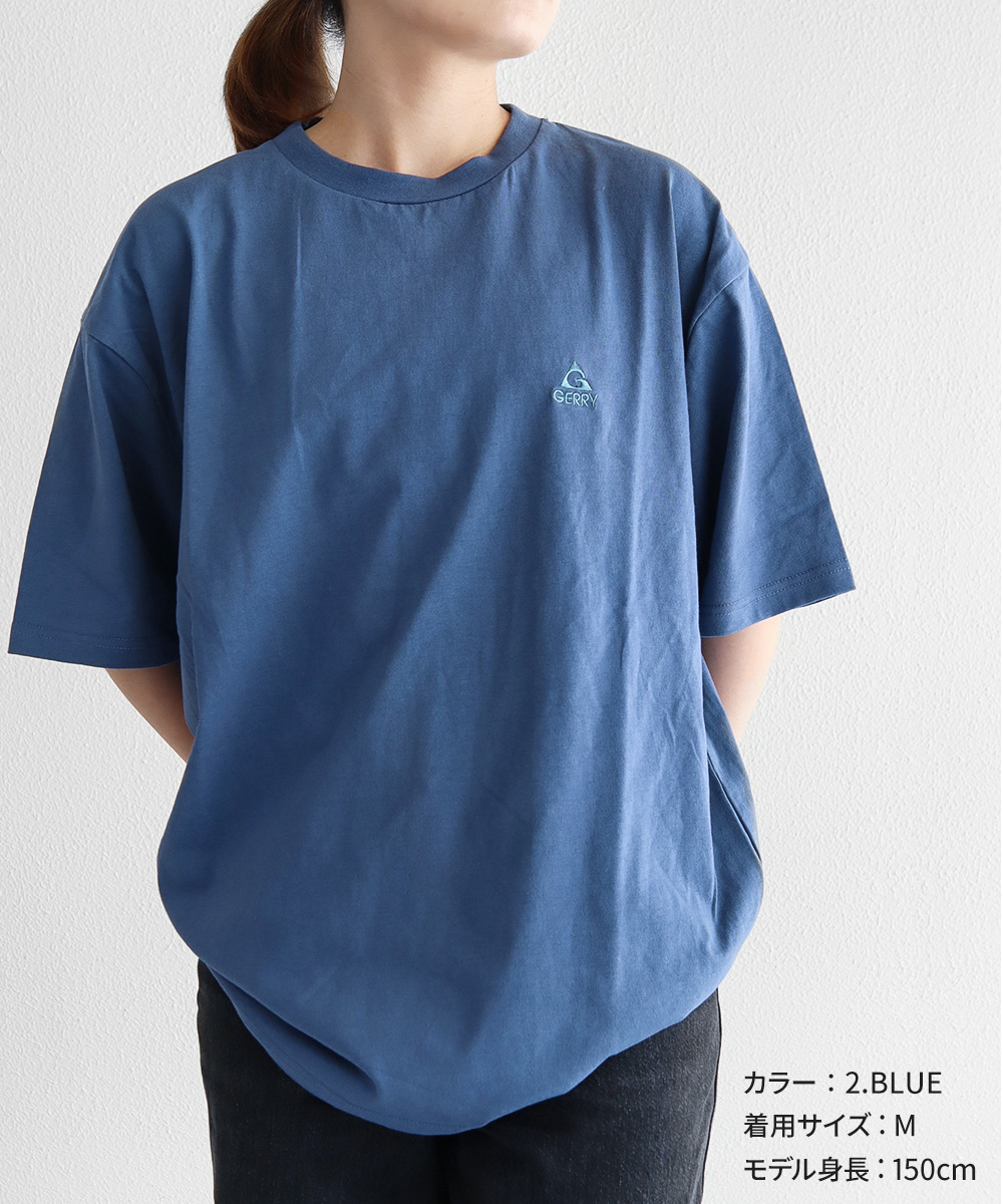 ジェリー tシャツ 半袖 綿100% オーバーサイズ クルーネック バックプリント ホワイト ブラック ブルー グレー ge25su10 gerry | GERRY | 06