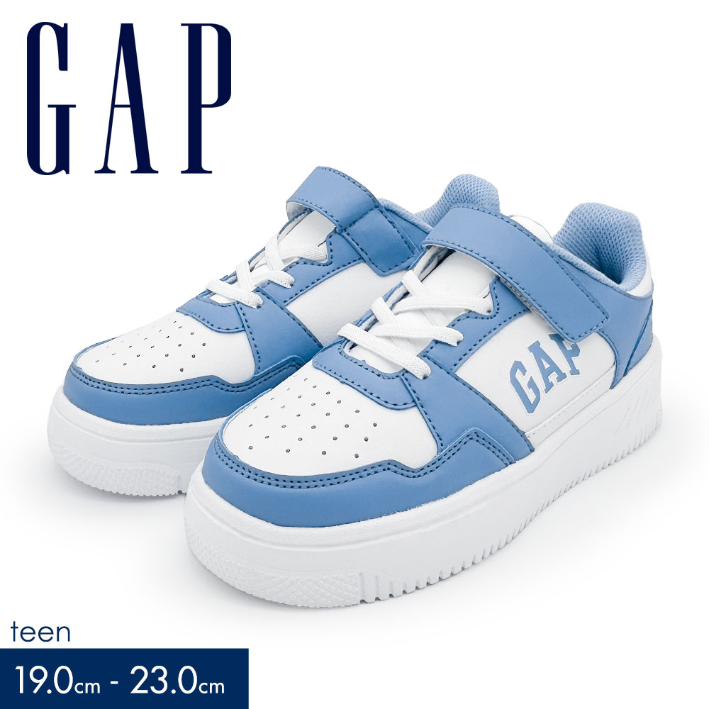 GAP スニーカー キッズシューズ ジュニア コート 厚底 ローカット 子供靴 男の子 女の子 通学 通園 カジュアル 白 ギャップ GPK52504 爆買