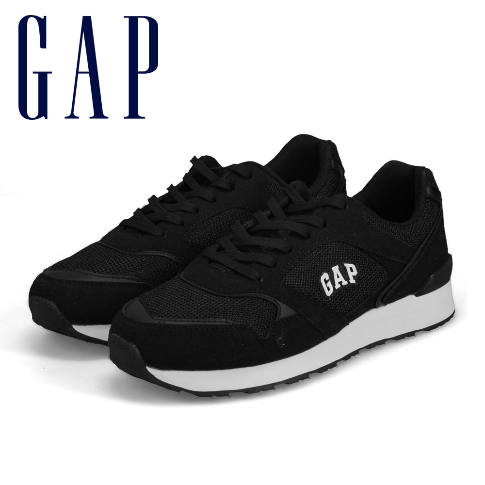 GAP レトロランニング レディース スニーカー ユニセックス ローカット 軽量 レトロ シンプル 運動靴 カジュアル 黒 ギャップ GPU12511 爆買 | GAP | 01