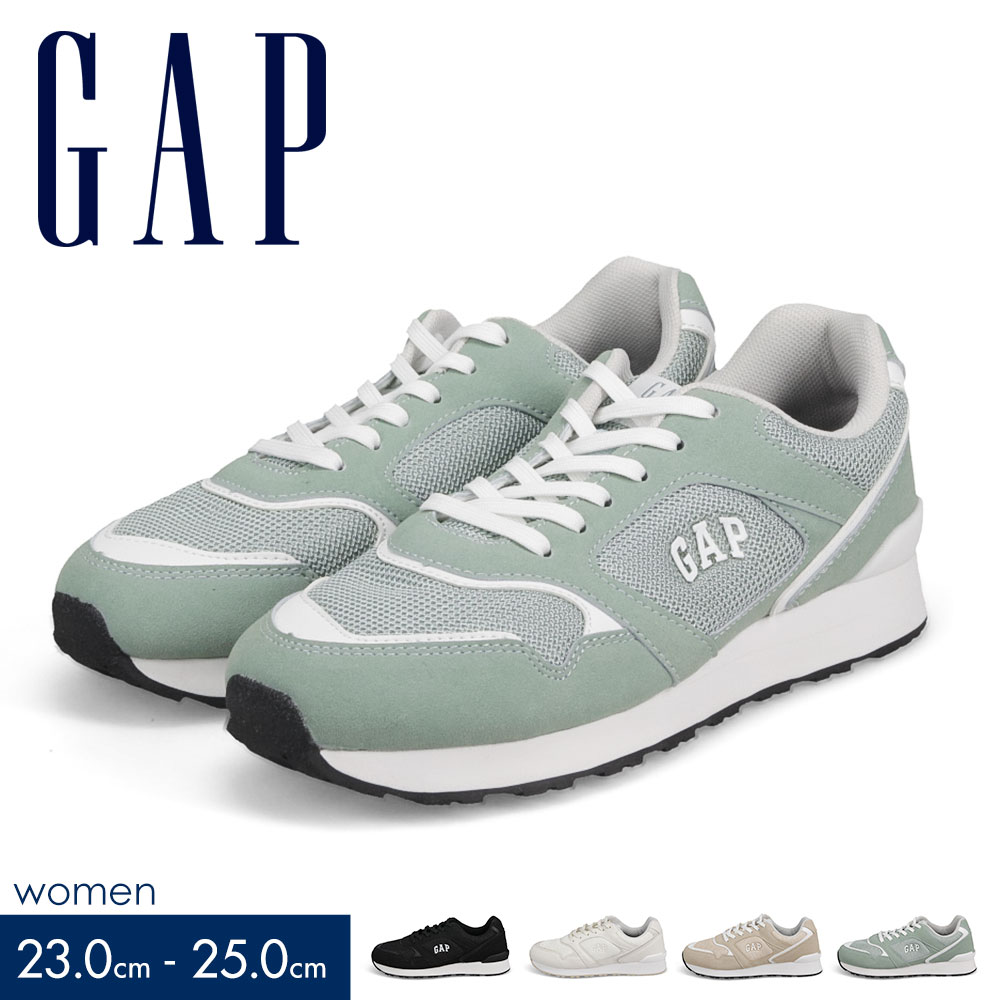 GAP レトロランニング レディース スニーカー ユニセックス ローカット 軽量 レトロ シンプル 運動靴 カジュアル 黒 ギャップ GPU12511 爆買 | GAP
